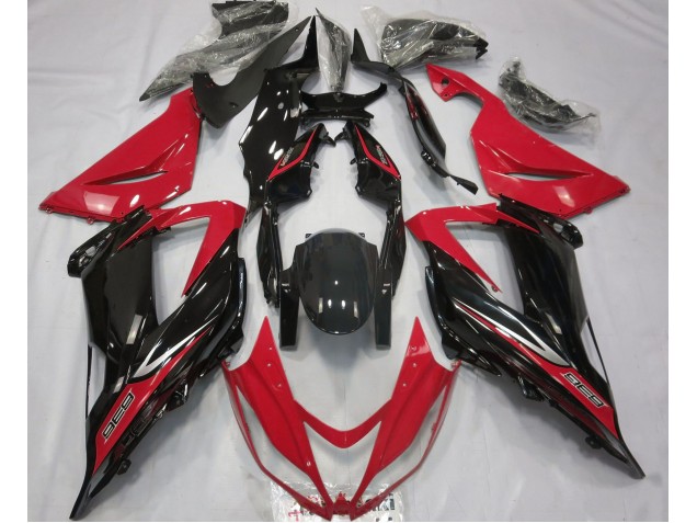 2013-2018 Black and Red Kawasaki ZX6R Fairings 2013-2018 Black and Red Kawasaki ZX6R Fairings