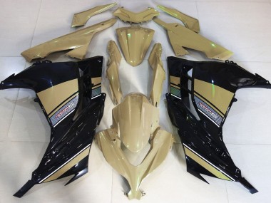 2013-2018 Desert Tan and Black Kawasaki Ninja 300 Fairings