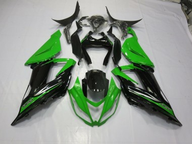 2013-2018 Green Black Kawasaki ZX6R Fairings