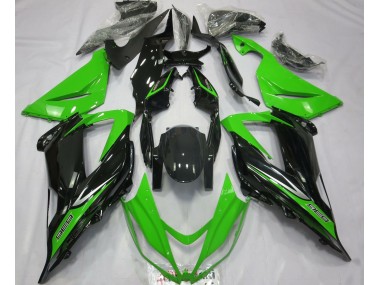 2013-2018 Green and Black Kawasaki ZX6R Fairings