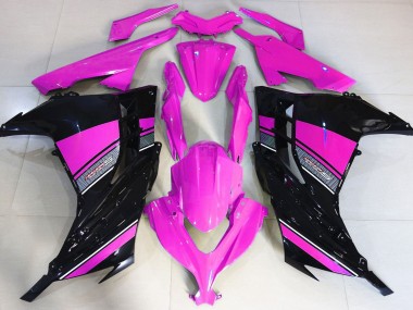 2013-2018 Hot Pink and Black Kawasaki Ninja 300 Fairings