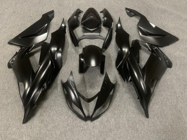 2013-2018 Matte Black & Protective Coat Kawasaki ZX6R Fairings