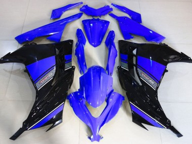 2013-2018 Midnight Blue and Black Kawasaki Ninja 300 Fairings