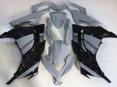 2013-2018 Nardo Grey and Black Kawasaki Ninja 300 Fairings