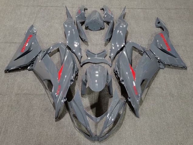 2013-2018 Nardo and Red Kawasaki ZX6R Fairings 2013-2018 Nardo and Red Kawasaki ZX6R Fairings