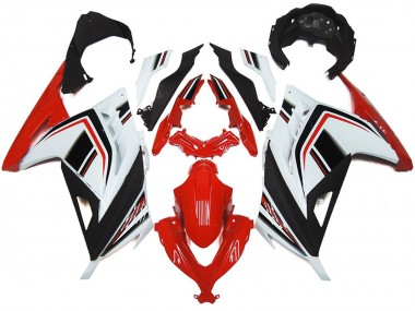 2013-2018 Red White and Black Gloss Kawasaki Ninja 300 Fairings