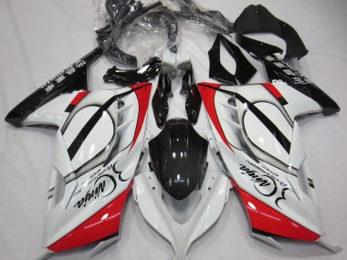 2013-2018 Red and White Kawasaki Ninja 300 Fairings
