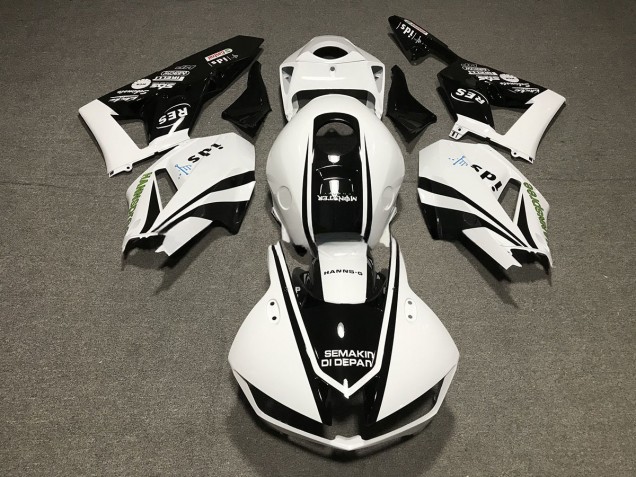 2013-2020 Black and White Design Honda CBR600RR Fairings