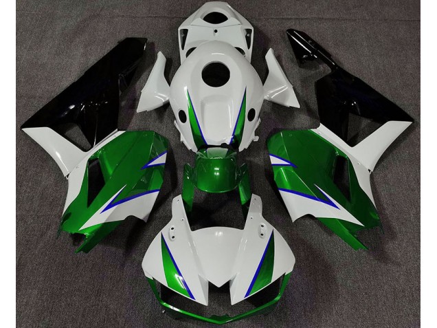2013-2020 Gloss Green White and Blue Honda CBR600RR Fairings 2013-2020 Gloss Green White and Blue Honda CBR600RR Fairings