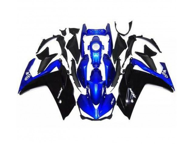 2015-2018 Gloss Black and Blue Yamaha R3 Fairings 2015-2018 Gloss Black and Blue Yamaha R3 Fairings