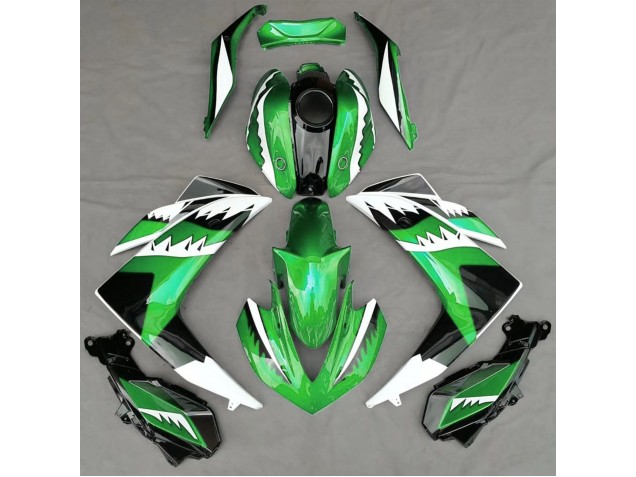 2015-2018 Green Shark Yamaha R3 Fairings 2015-2018 Green Shark Yamaha R3 Fairings