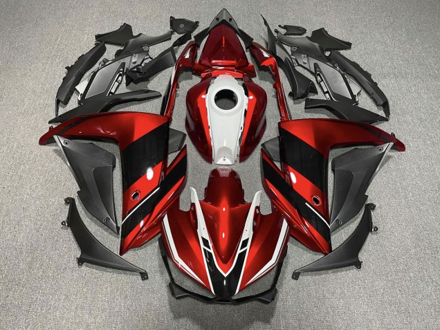 2015-2018 Red Black and White Yamaha R3 Fairings 2015-2018 Red Black and White Yamaha R3 Fairings