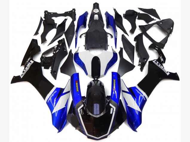 2015-2019 Blue and White Custom Style Yamaha R1 Fairings 2015-2019 Blue and White Custom Style Yamaha R1 Fairings