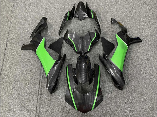 2015-2019 Carbon Fiber & Green Yamaha R1 Fairings 2015-2019 Carbon Fiber & Green Yamaha R1 Fairings