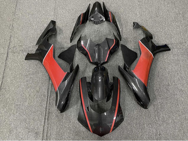 2015-2019 Carbon Fiber & Red Yamaha R1 Fairings 2015-2019 Carbon Fiber & Red Yamaha R1 Fairings