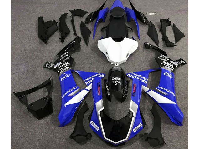 2015-2019 Gloss Blue Style Yamaha R1 Fairings 2015-2019 Gloss Blue Style Yamaha R1 Fairings