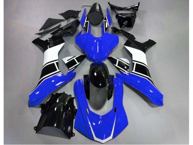 2015-2019 Gloss Blue White and Black Yamaha R1 Fairings 2015-2019 Gloss Blue White and Black Yamaha R1 Fairings