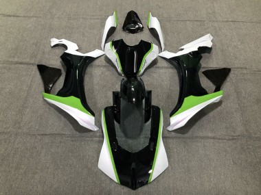 2015-2019 Green Black and White Yamaha R1 Fairings