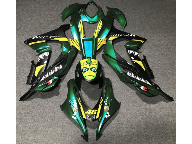 2016-2019 Forest Green Shark Kawasaki ZX10R Fairings 2016-2019 Forest Green Shark Kawasaki ZX10R Fairings