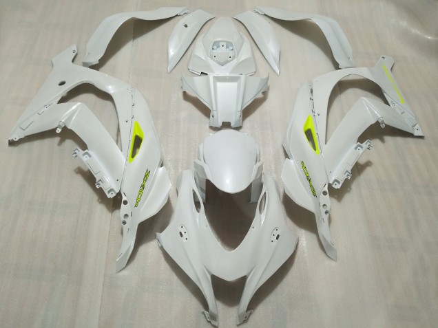 2016-2019 Pearl White Kawasaki ZX10R Fairings 2016-2019 Pearl White Kawasaki ZX10R Fairings