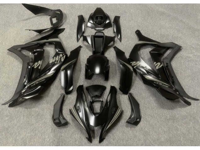 2016-2019 Satin Black & Grey Kawasaki ZX10R Fairings 2016-2019 Satin Black & Grey Kawasaki ZX10R Fairings