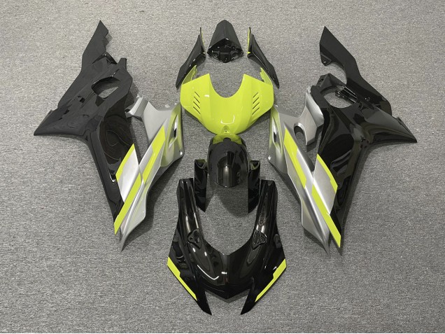 2017-2019 Black with Floro Yellow Yamaha R6 Fairings 2017-2019 Black with Floro Yellow Yamaha R6 Fairings