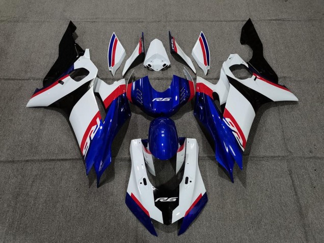 2017-2019 Blue White and Red Yamaha R6 Fairings 2017-2019 Blue White and Red Yamaha R6 Fairings
