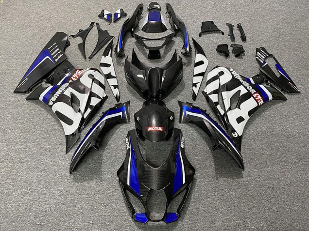2017-2019 Carbon Fiber Style & Blue Suzuki GSXR 1000 Fairings 2017-2019 Carbon Fiber Style & Blue Suzuki GSXR 1000 Fairings