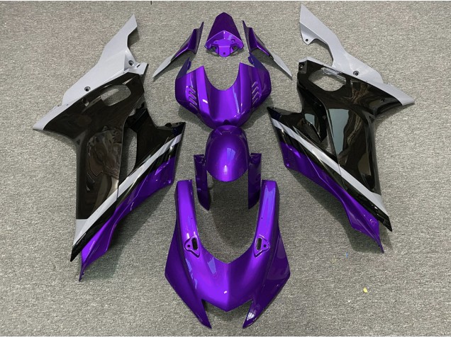 2017-2019 Cement Black and Purple Yamaha R6 Fairings 2017-2019 Cement Black and Purple Yamaha R6 Fairings