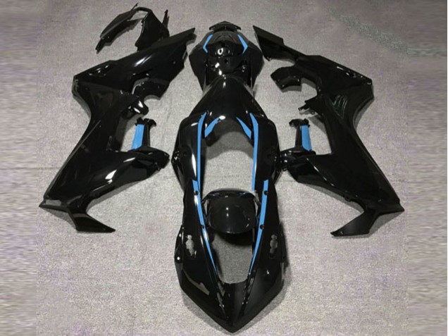 2017-2019 Gloss Black & Light Blue Lining Honda CBR1000RR Fairings 2017-2019 Gloss Black & Light Blue Lining Honda CBR1000RR Fairings