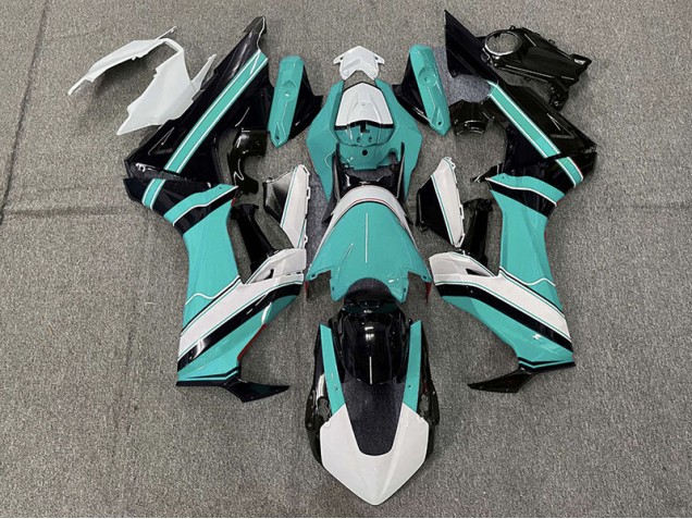 2017-2019 Gloss Cyan White and Black Honda CBR1000RR Fairings 2017-2019 Gloss Cyan White and Black Honda CBR1000RR Fairings