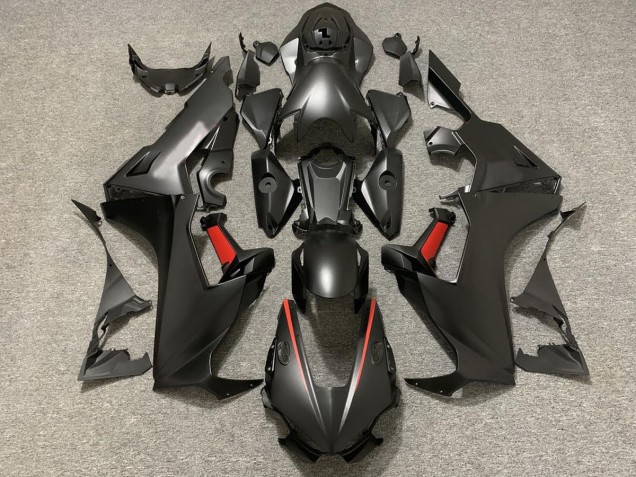 2017-2019 Matte Black & Red Honda CBR1000RR Fairings