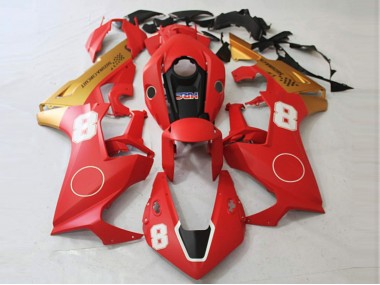 2017-2019 Matte Red and Matte Gold Honda CBR1000RR Fairings