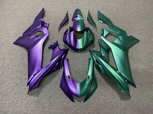 2017-2019 Purple and Green Split Yamaha R6 Fairings 2017-2019 Purple and Green Split Yamaha R6 Fairings