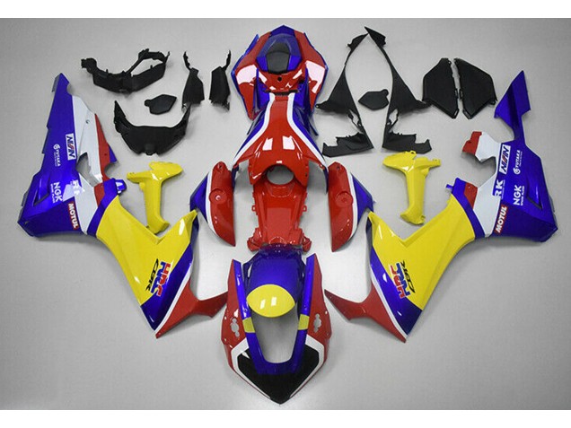 2017-2019 Red Blue and Yellow HRC Honda CBR1000RR Fairings 2017-2019 Red Blue and Yellow HRC Honda CBR1000RR Fairings