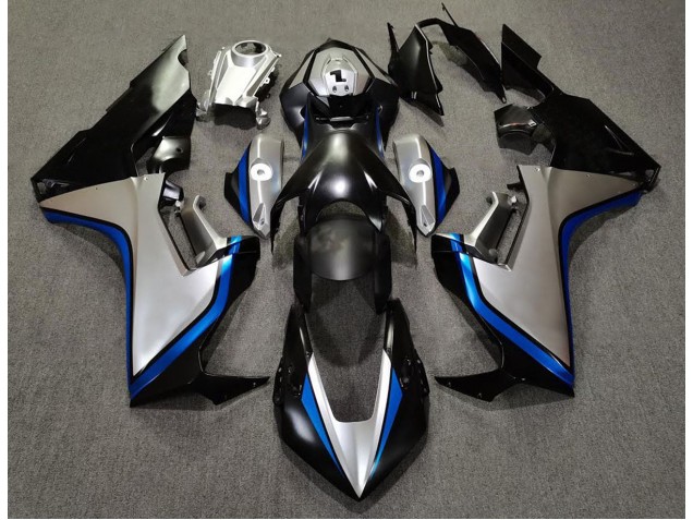 2017-2019 Silver and Black & Blue Honda CBR1000RR Fairings 2017-2019 Silver and Black & Blue Honda CBR1000RR Fairings
