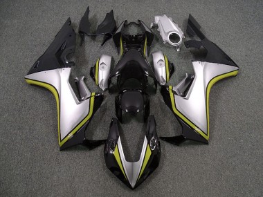 2017-2019 Silver and Black & Yellow Honda CBR1000RR Fairings