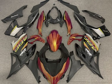 2018-2020 Liquid Orange and Gray Kawasaki Ninja 400 Fairings