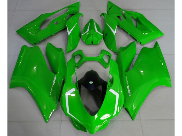 Gloss Green & White Ducati 1199 Fairings Gloss Green & White Ducati 1199 Fairings